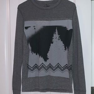 American eagle men’s thermal mountain shirt